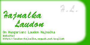 hajnalka laudon business card